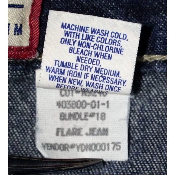 Vintage Old Navy Jeans Size 2 Flare Stretch Boot Cut Dark Wash - Picture 9 of 10